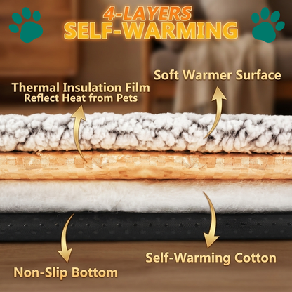 LovingPaws Cozy Self-Heating Pet Bed™