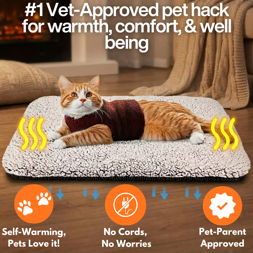 LovingPaws Cozy Self-Heating Pet Bed™