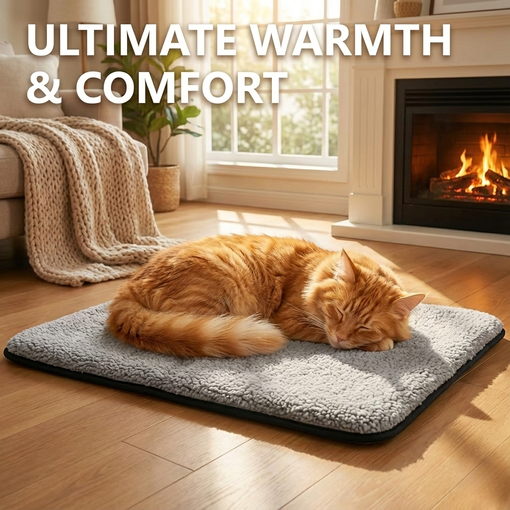 LovingPaws Cozy Self-Heating Pet Bed™